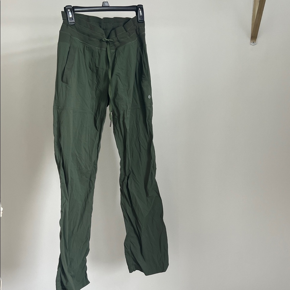 Lululemon Athletica Olive Green Track Pants